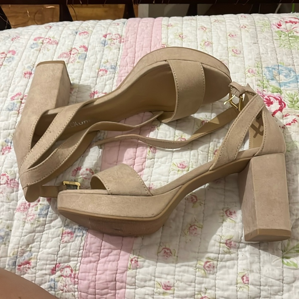 Nude high heels